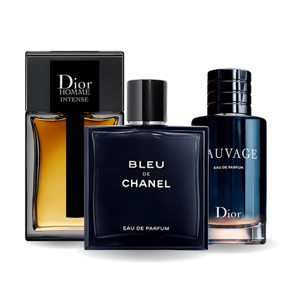 SAUVAGE DIOR, BLEU DE CHANEL, DIOR HOMME INTENSE